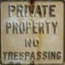 Private Property sign